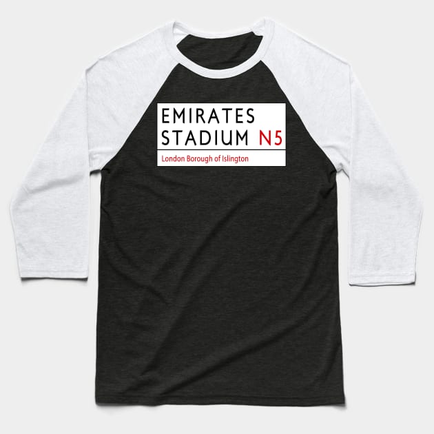 Emirates Stadium Baseball T-Shirt by Confusion101